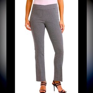 🏷️🏷️Grey Rekucci pull on business casual plaid ladies pant 14p